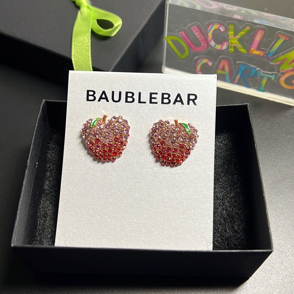 NWT💍  Baublebar  “POISON APPLE” Stud Earrings - Picture 4 of 11